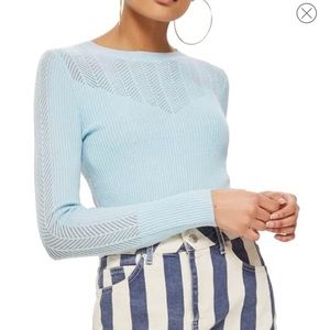 Fitted Crew Neck Topshop Sweater